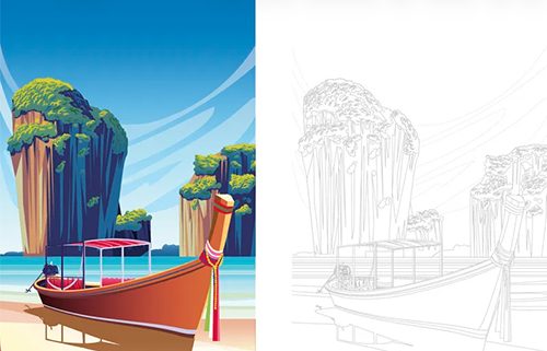 3Affiches a colorier