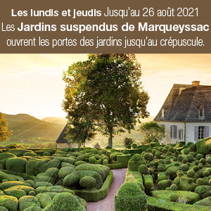 Les couchers de soleil de Marqueyssac en Dordogne