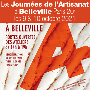 Les Journées de l’Artisanat à Belleville les 9 et 10 octobre 2021