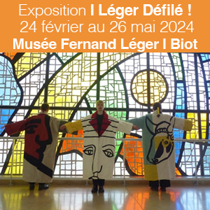 Léger Défilé ! exposition du 24 février au 26 mai 2024 à Biot