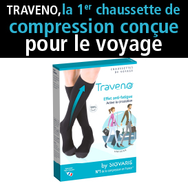 Nouveau la première chaussette de compression conçue pour le voyage