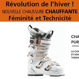 Innovation<br>Rossignol<br>chaussure de ski<br>chauffante