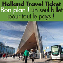 Pays Bas<br>Tous les trains,<br>trams, métros, bus et bacs<br>avec un seul pass !